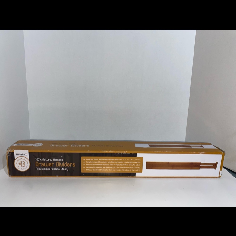 Belmint bamboo drawer dividers